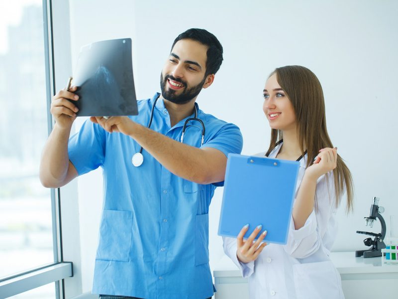 Group of medical staff at hospital